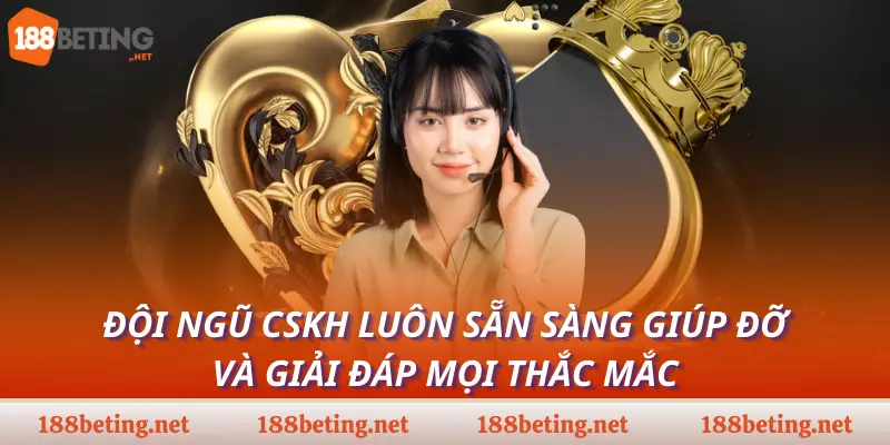 Đội ngũ CSKH luôn sẵn sàng giúp đỡ và giải đáp mọi thắc mắc